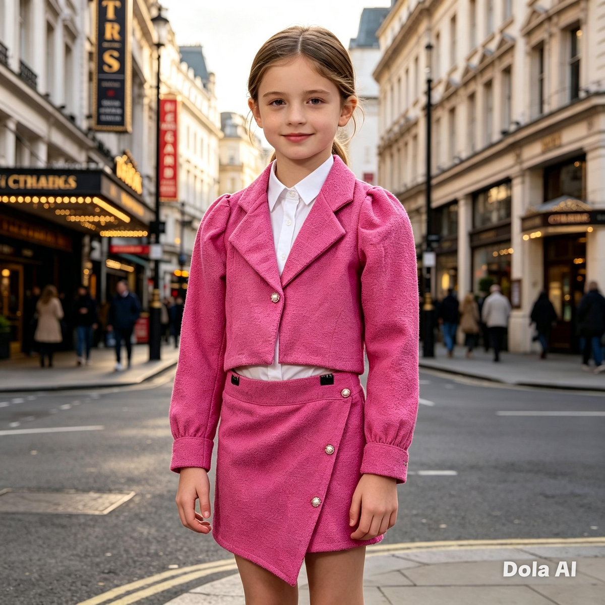 Girls Jacket & Skort Two Piece Set- Pink- Ages 4 to 14 Years