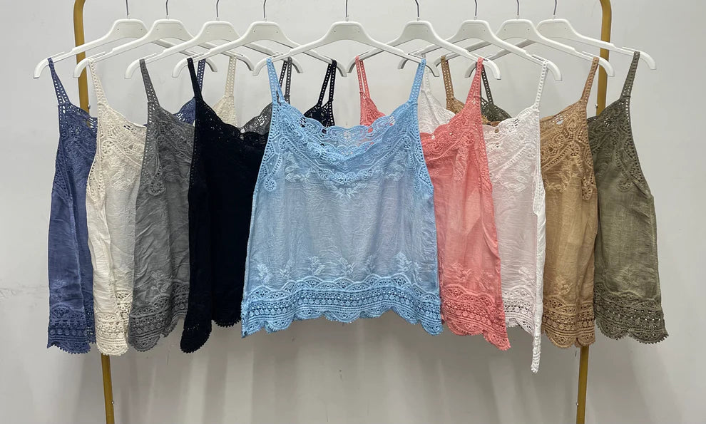 Women's Crochet Vest Top Size 8 To 16