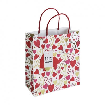 Scattered Hearts Medium Gift Bag