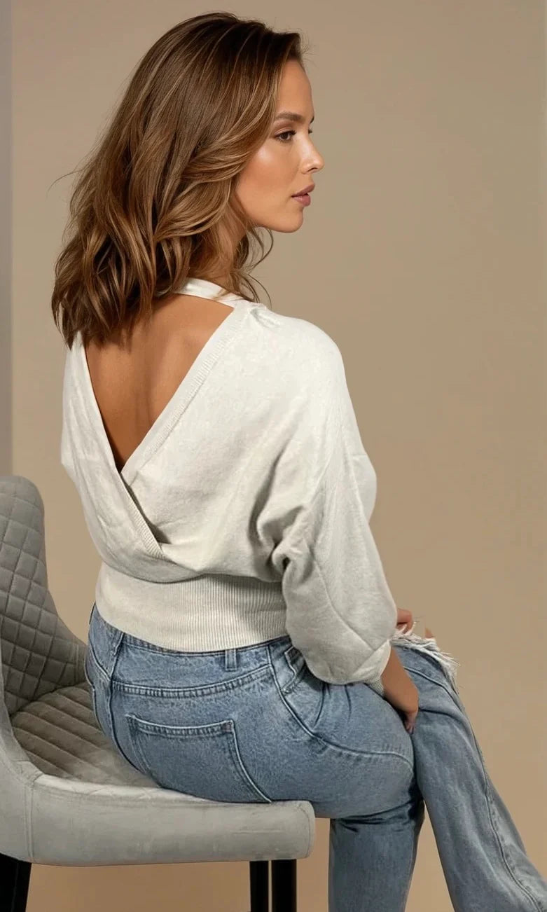 Womens Cross over Jumper