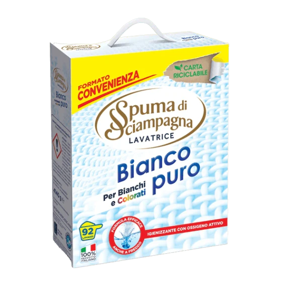 SPUMA DI SCIAMPAGNA LAUNDRY DETERGENT POWDER WHITE PURE 4 KG