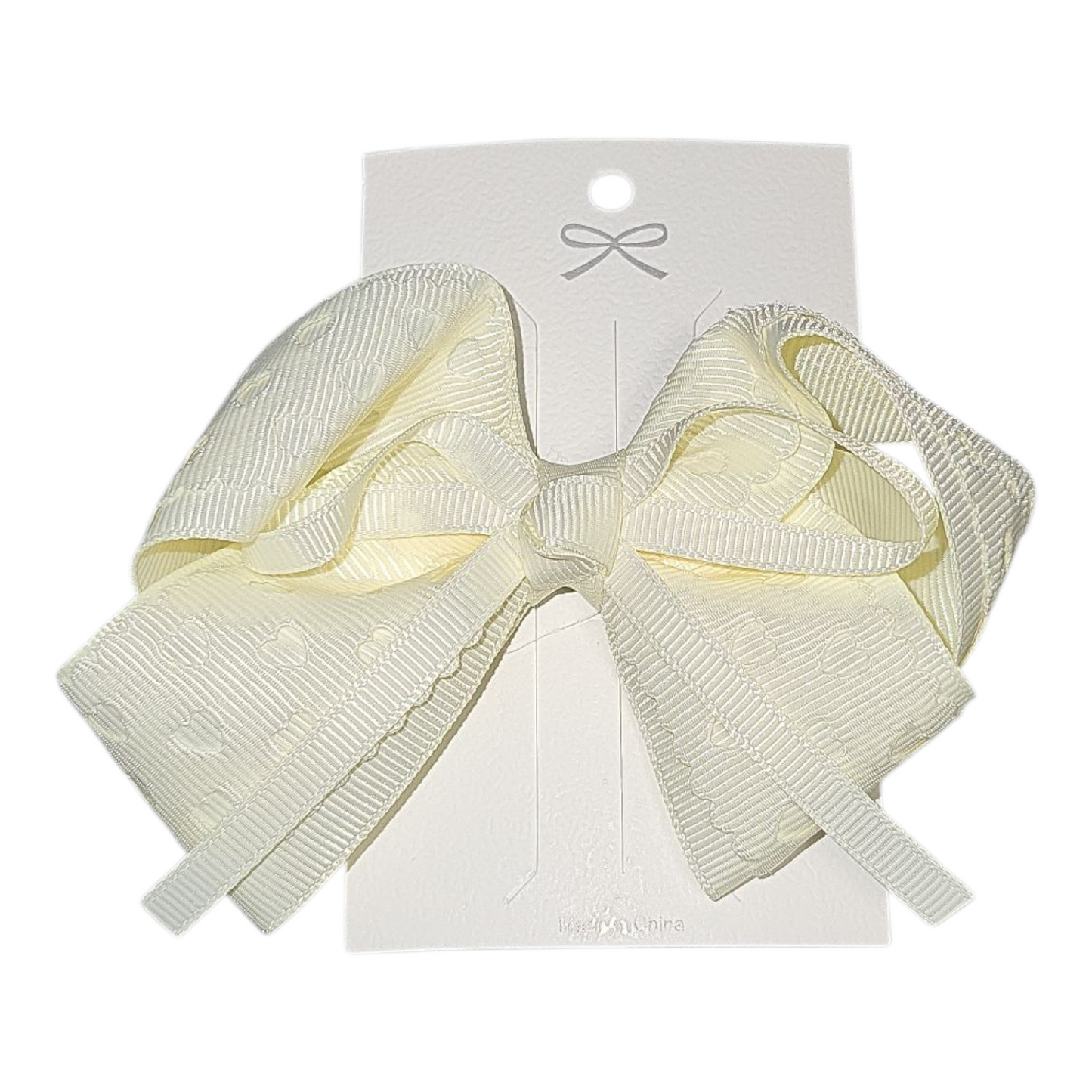 Girl's Bow Hair Clip- Yellow, Pink, White or Lilac