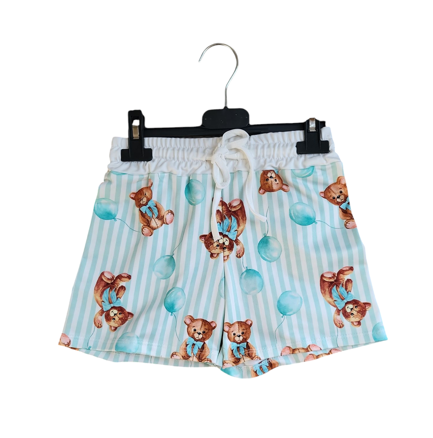 Boys Italian Styled Swimming Shorts- Teddy & Balloon Print- Various Colours