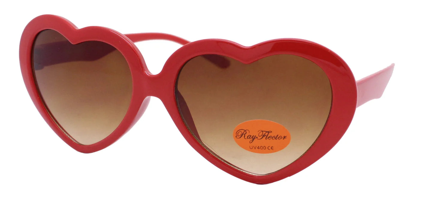 Girls Charlio Heart Shape Sunglasses- UV400 Protection- Various Colours