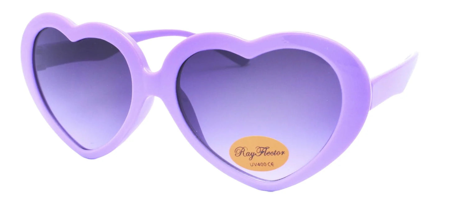 Girls Charlio Heart Shape Sunglasses- UV400 Protection- Various Colours