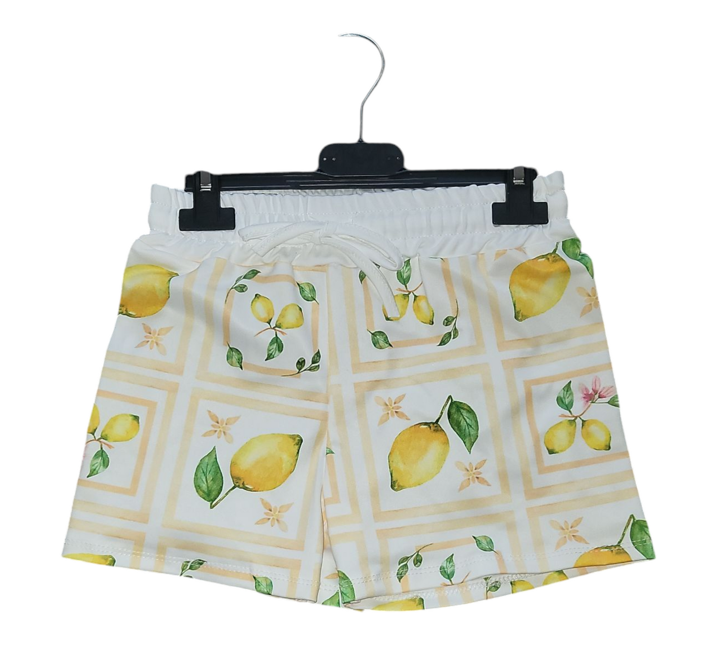 Boys Italian Styled Swimming Shorts- Lemon Print
