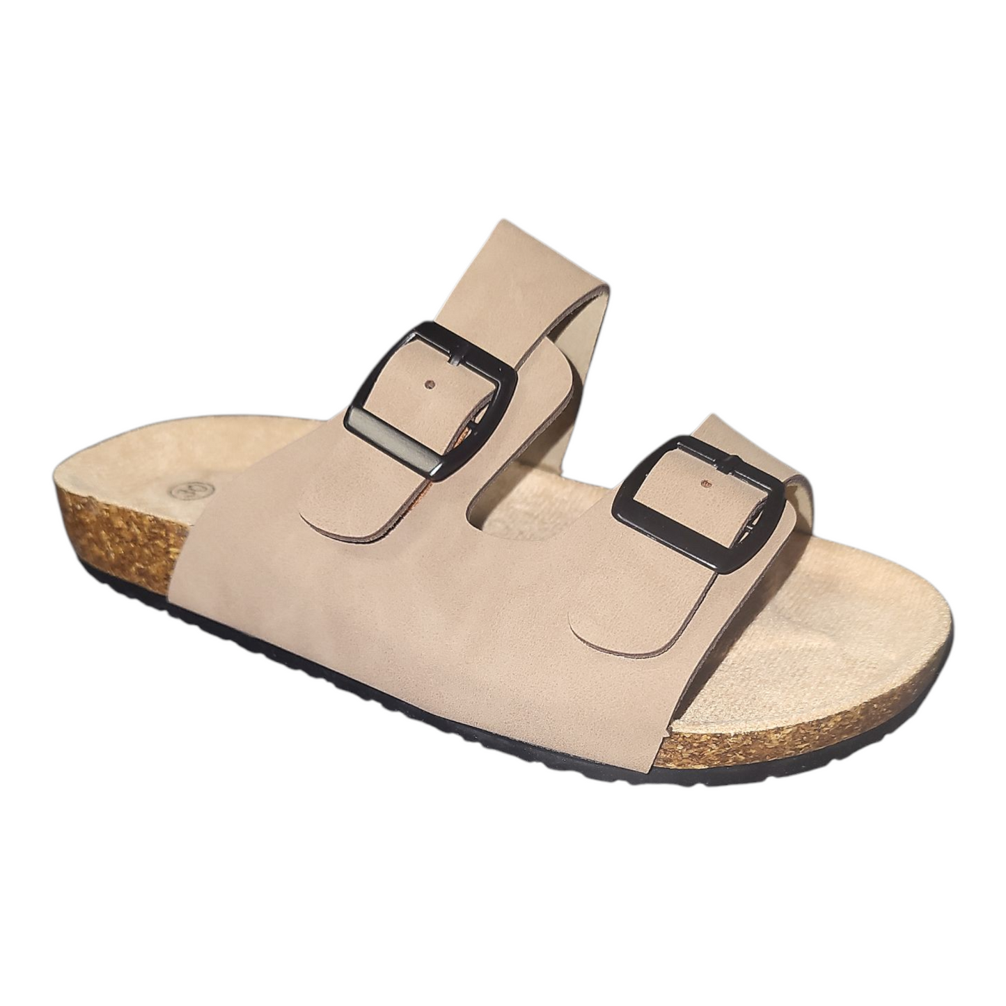 Boy's Birkenstock Style Sandal Slider- Black, Navy & Taupe