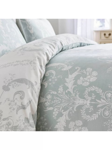 Green And White King Size Bedding