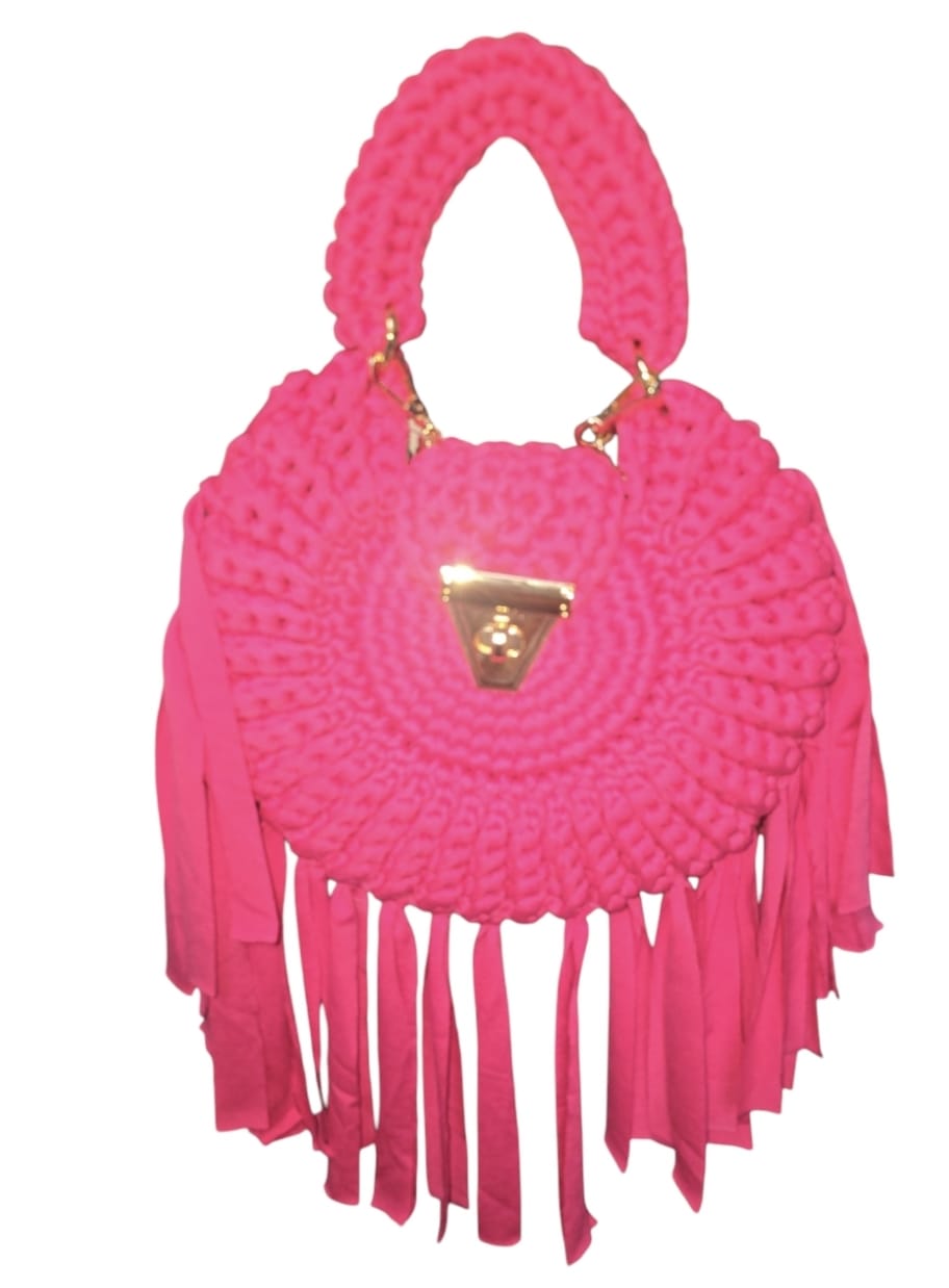 Women's Crochet Bag With Chain