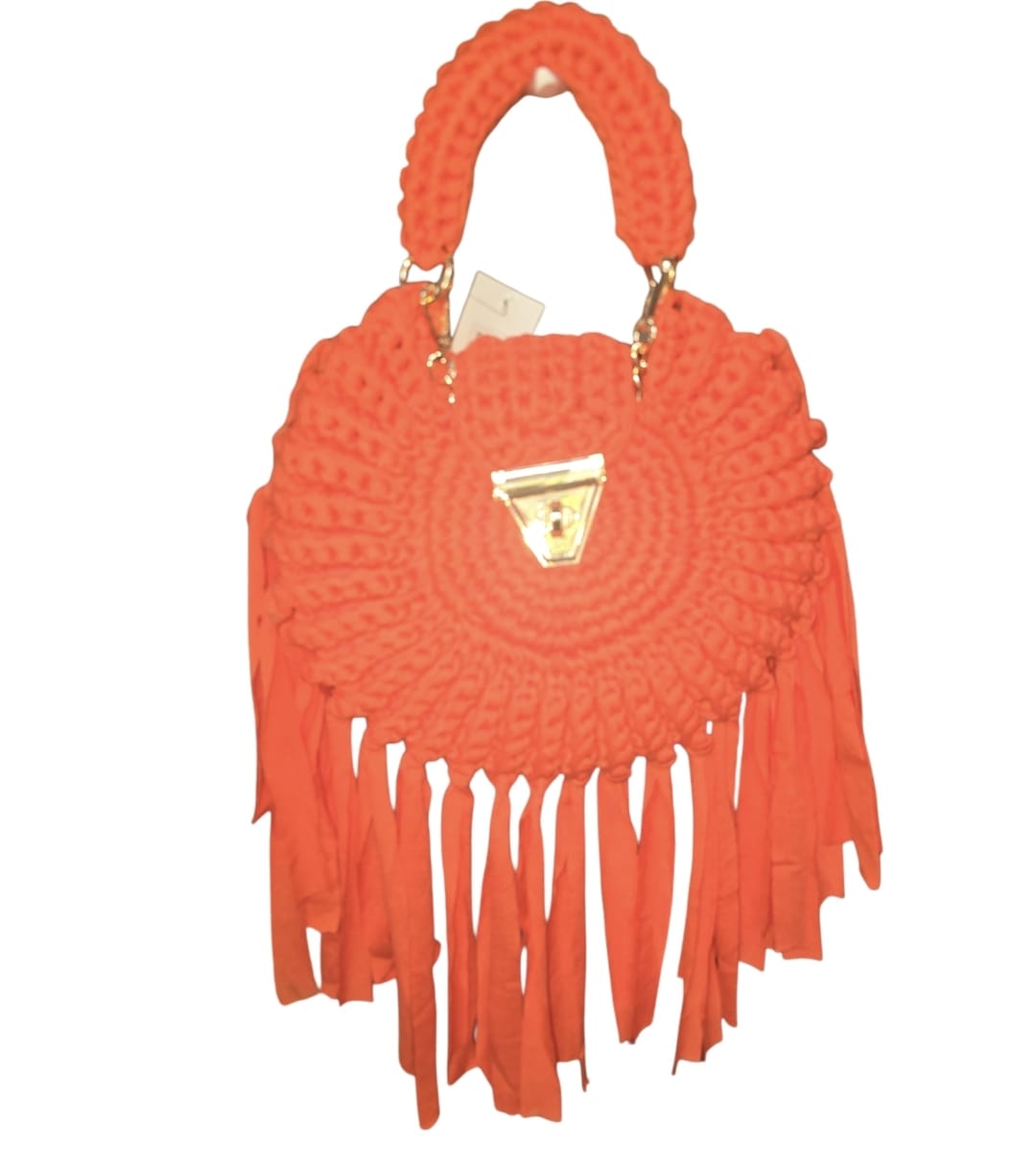 Women's Crochet Bag With Chain