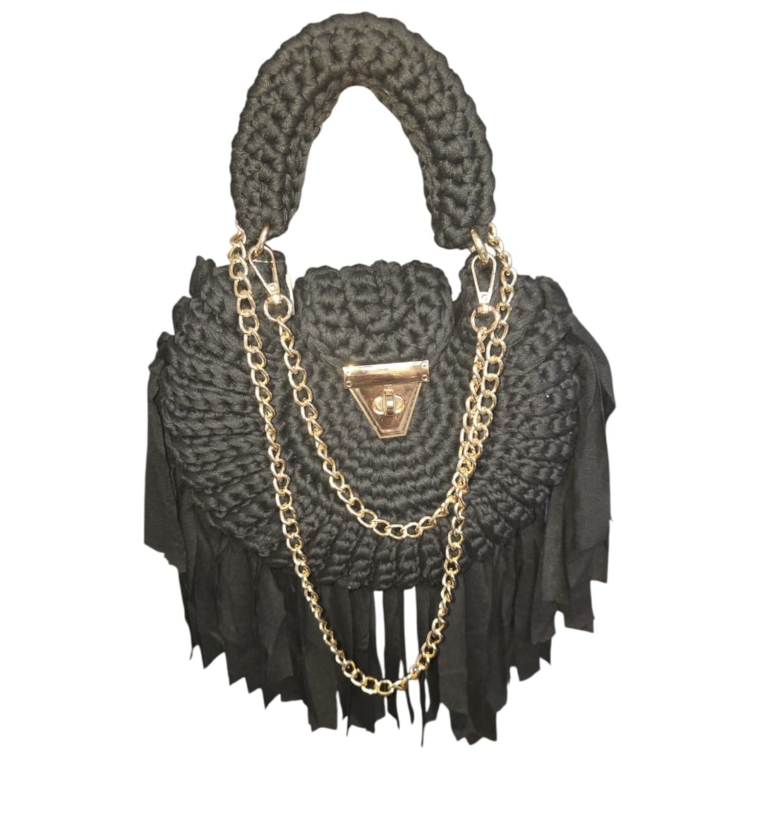 Women's Crochet Bag With Chain