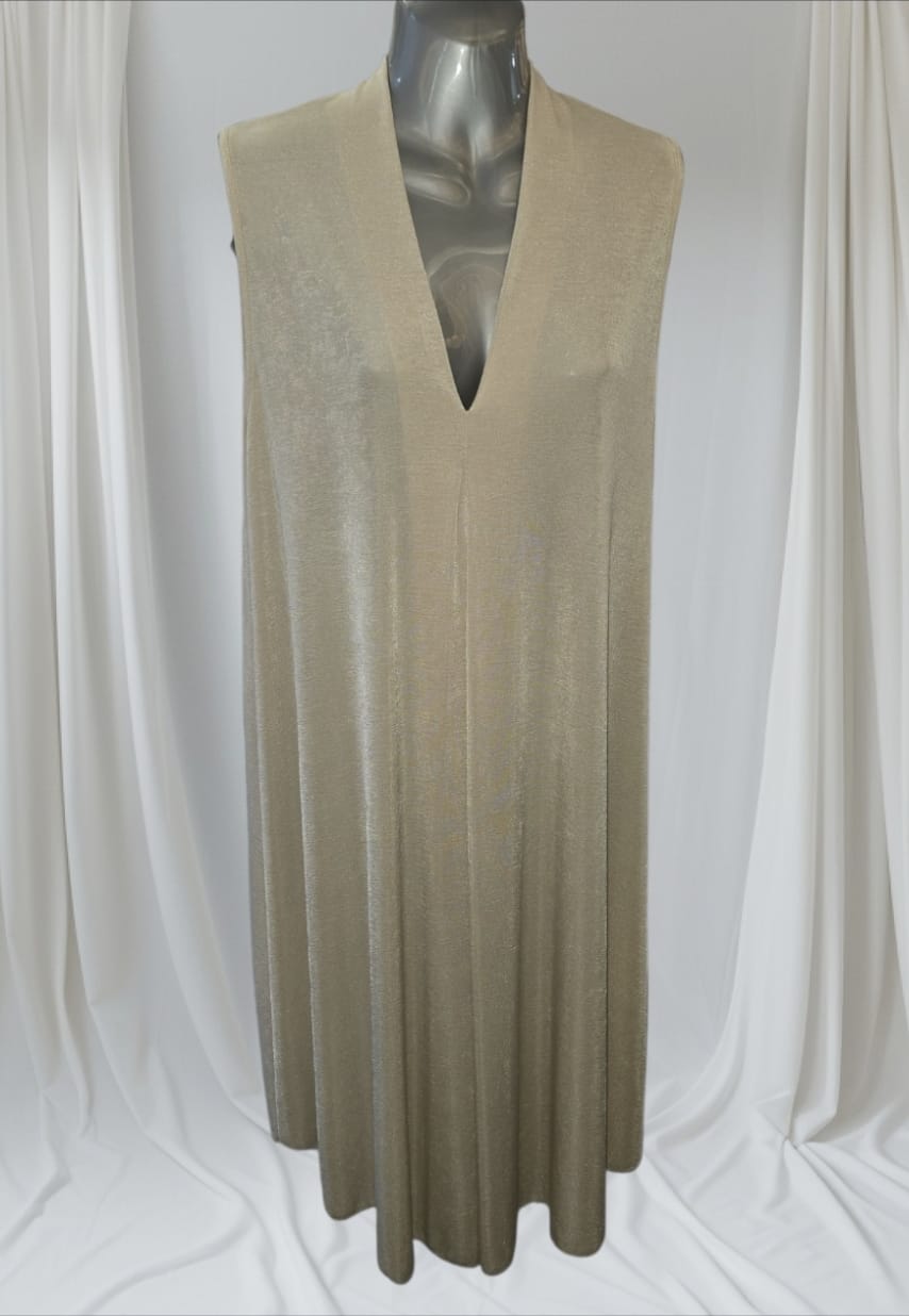 Women's Stretchy V Neck Dress