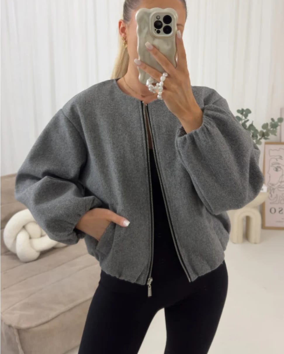 Women's Zipped Bomber Jacket