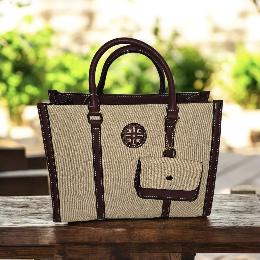 Women's TB Tote Bag Natural Classic
