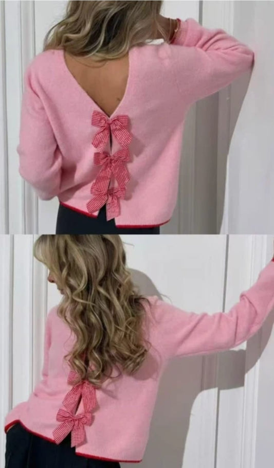 Women's Bow Jumper Reversable