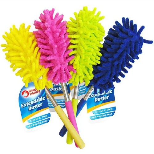 BUZZ EXTENDABLE 360° DUSTER 74CM ASSORTED COLOURS
