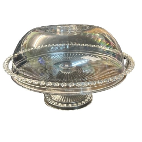 Crystal Cake Holder With Lid Fvr07211