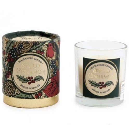 Christmas Poinsettia Tube Candle