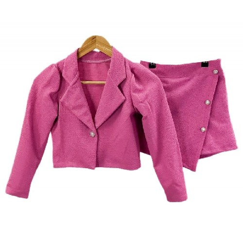 Girls Pink Two Piece Outfit