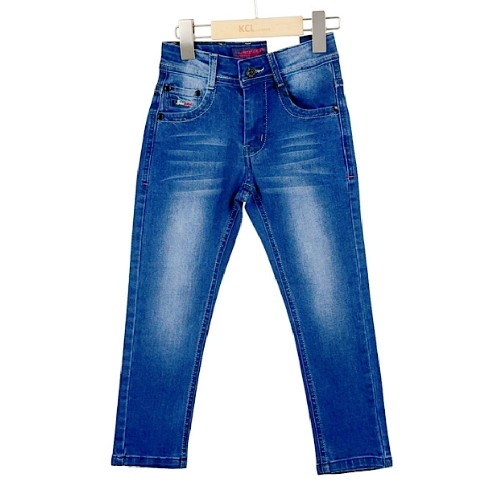 Boys Blue Denim Ombre Straight Jeans 4-14