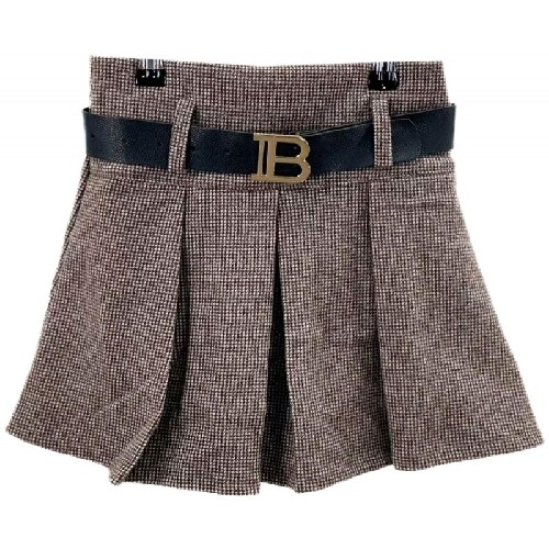 Girl's B Skirt Brown R750