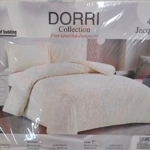 Dorri King Size Bed Set Cream