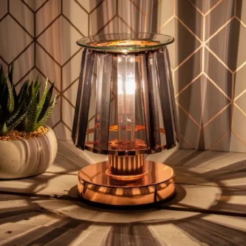 Desire Aroma Electric Wax Burner Rose Gold LED Aroma Diffuser Melt Oil Light Lamp