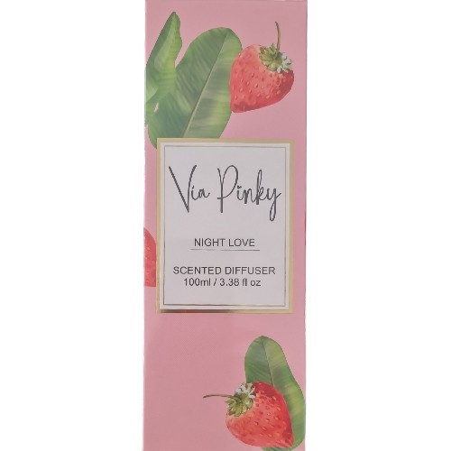 Via Pinky Scented Diffuser 100ml Night Love Strawberry