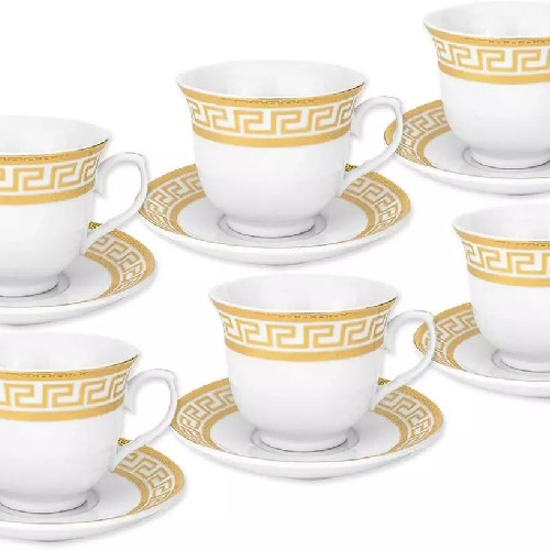 Gold Tea Cups Set