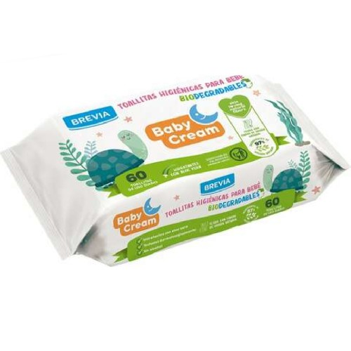 Brevia Babycream Biodegradable Wipes