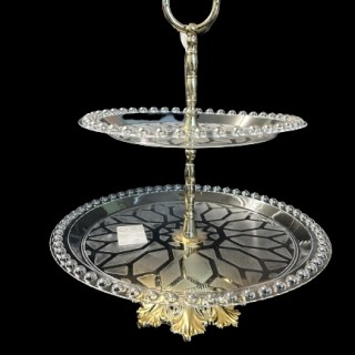CRYSTAL 2 LAYER CAKE HOLDER