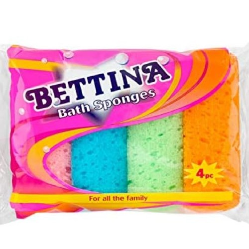 Bettina 4 Pack Bath Sponges