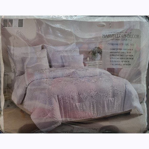Marvellous Decor White 9pc Bed Set