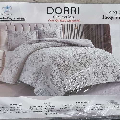 Dorri Collection Light Gray Single Bed Set