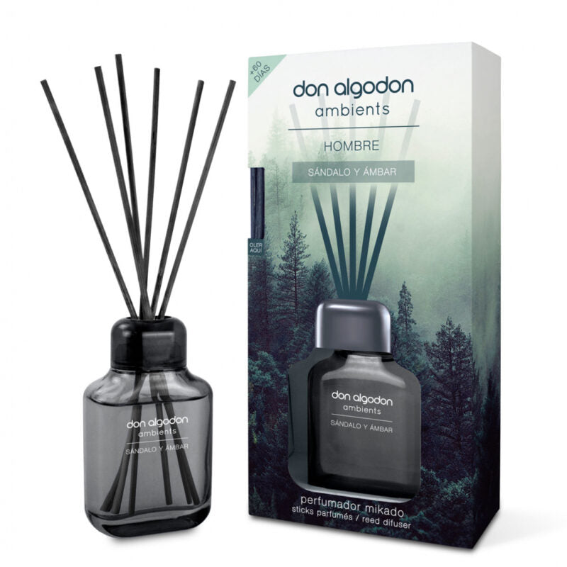 Don Algodon Hombre Amber & Sandalwood Reed Diffuser
