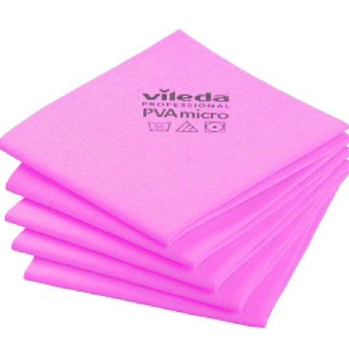 Vileda Pva Micro Streak-free Cloths Pink