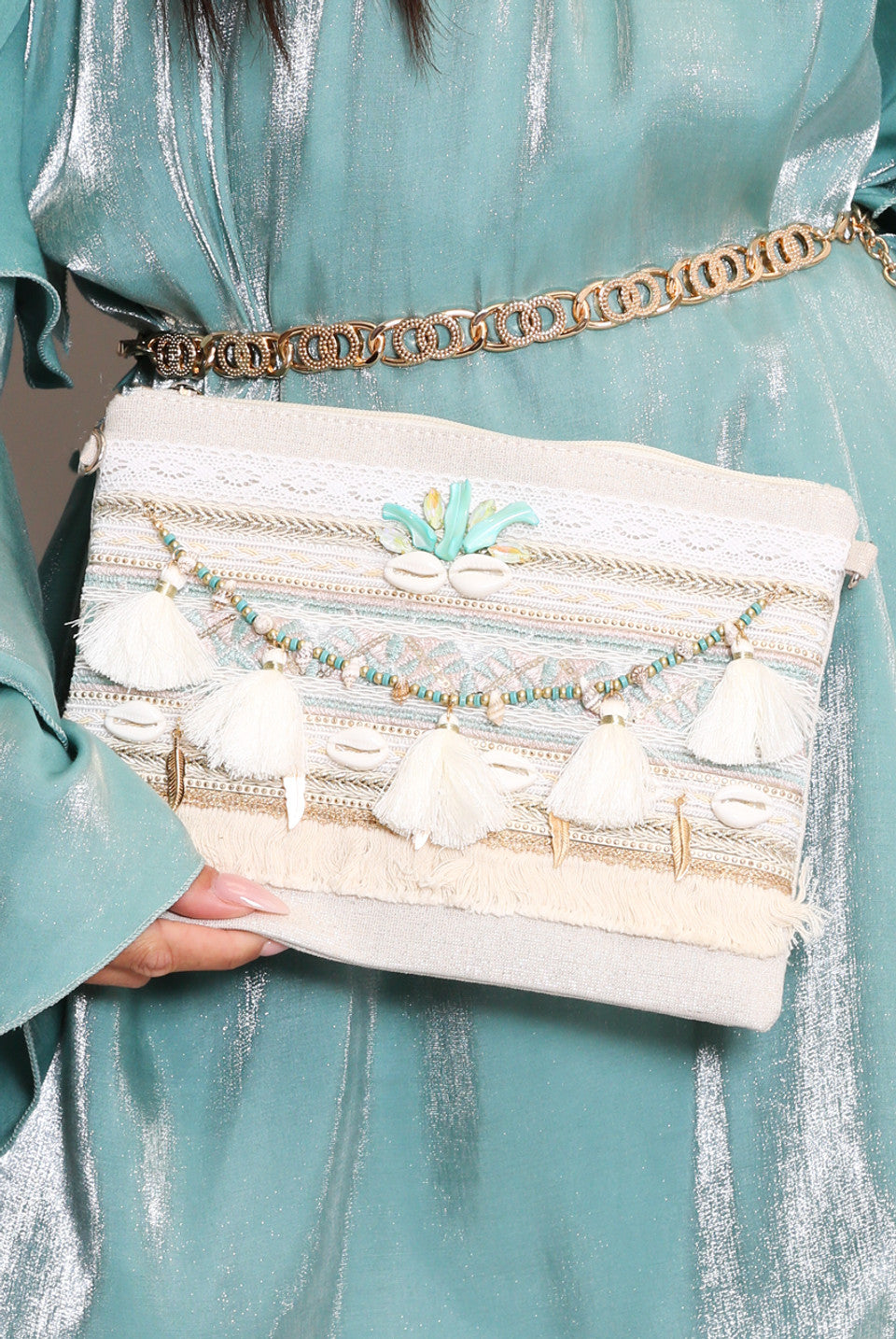 Women's Clutch Bag With Detail