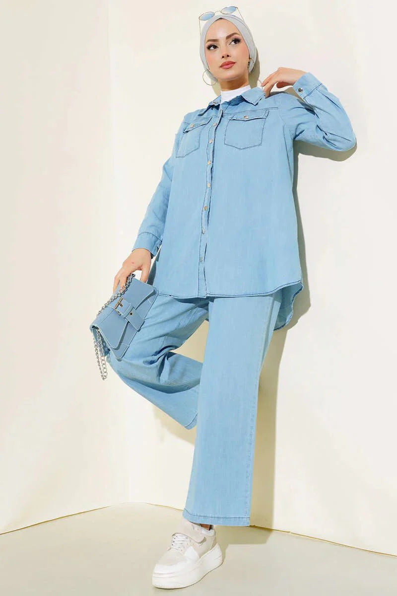 Women's 2 Piece Denim Outfit