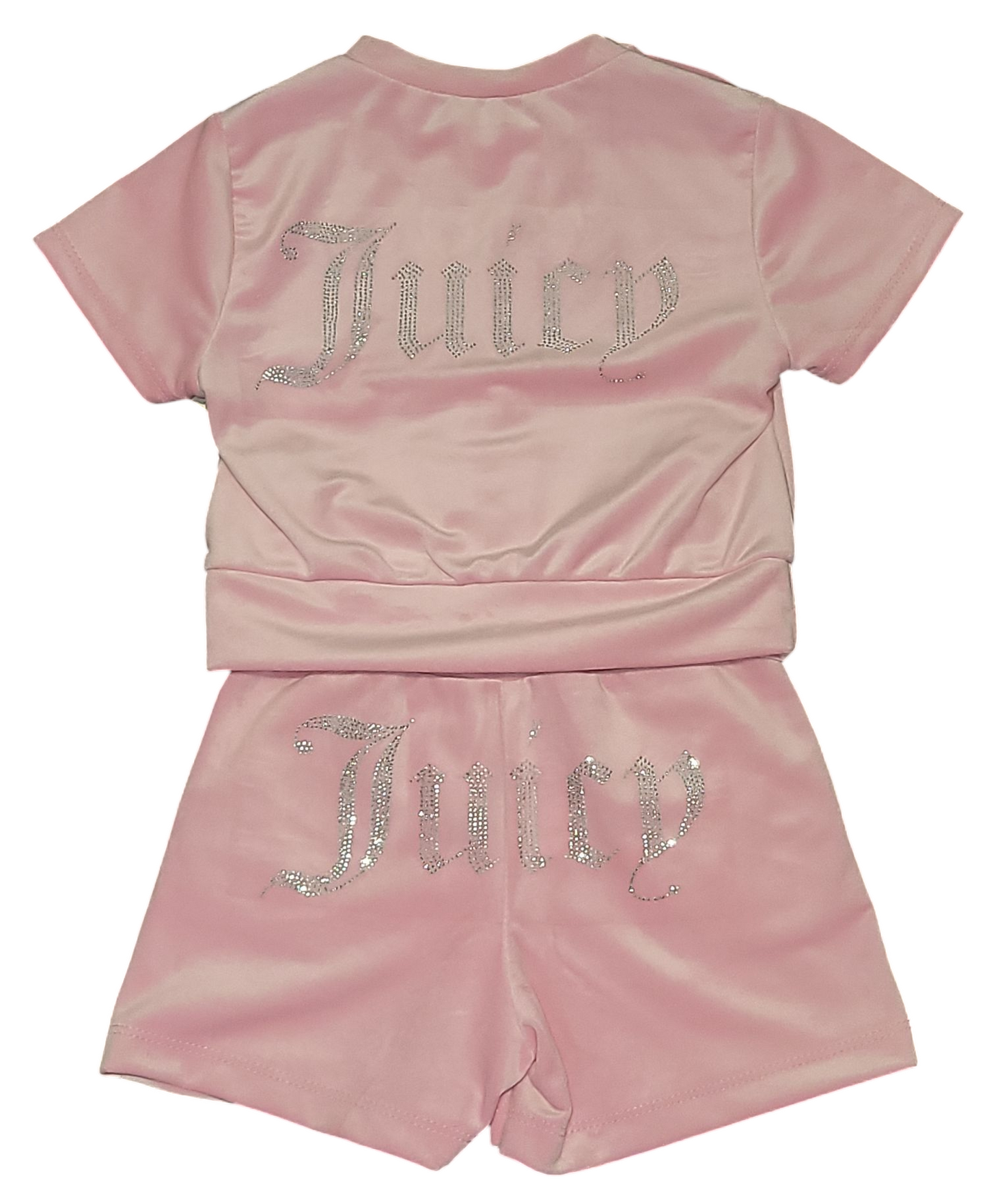 Girls Juicy Velour Short Sleeve Shorts Set- Various Colours