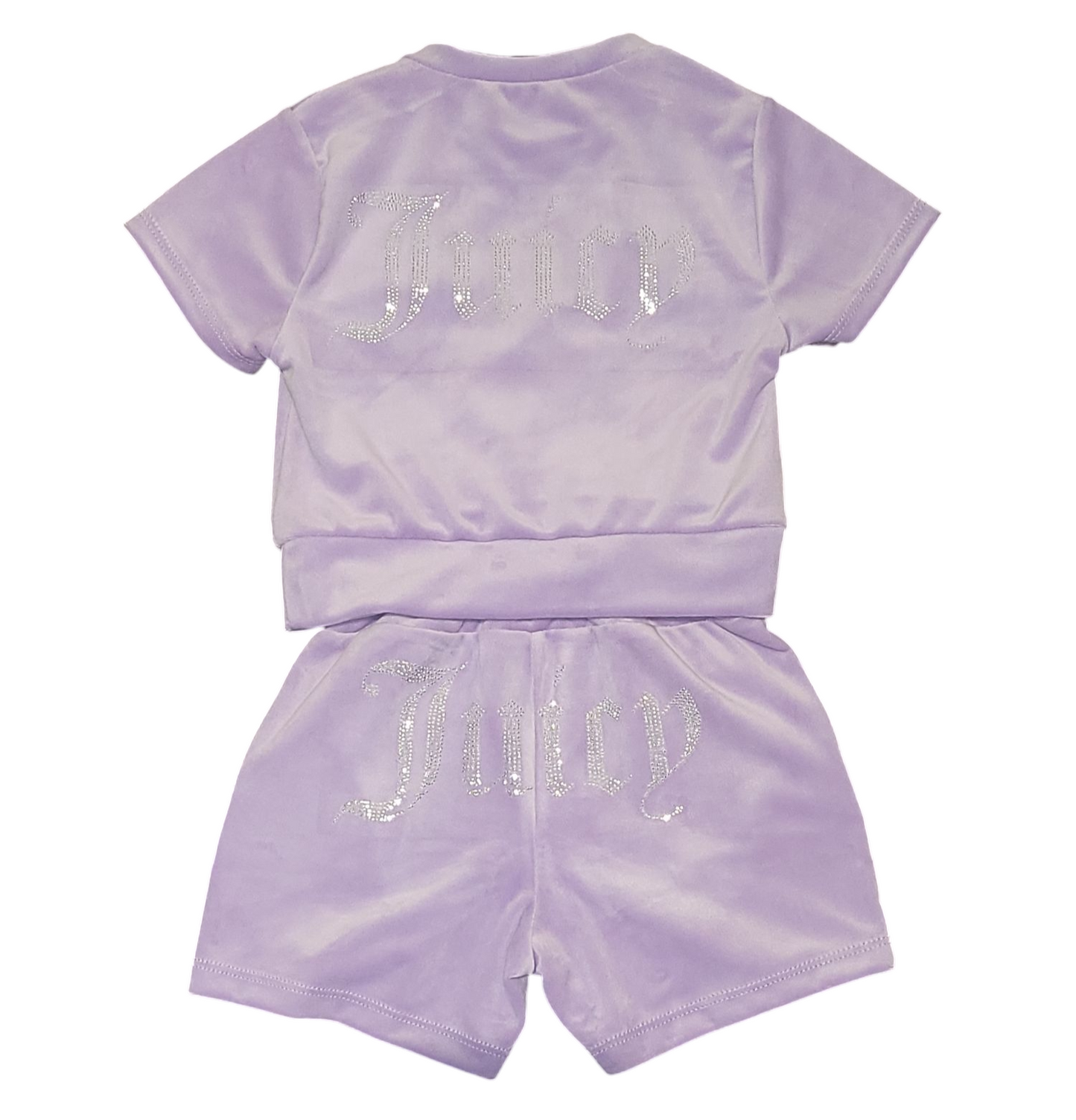 Girls Juicy Velour Short Sleeve Shorts Set- Various Colours