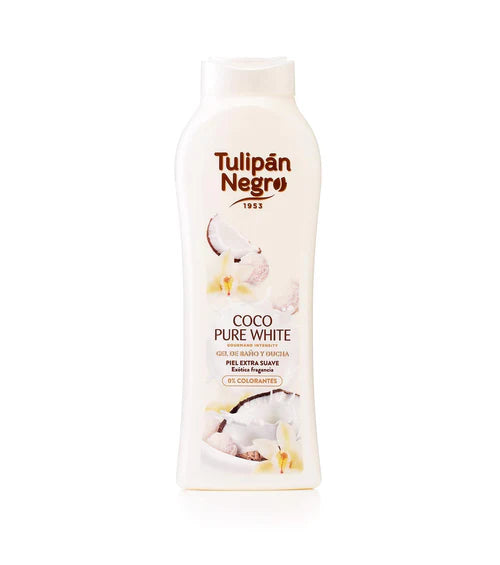 TULIPAN NEGRO Coco Pure White Bath & Shower Gel 650ml