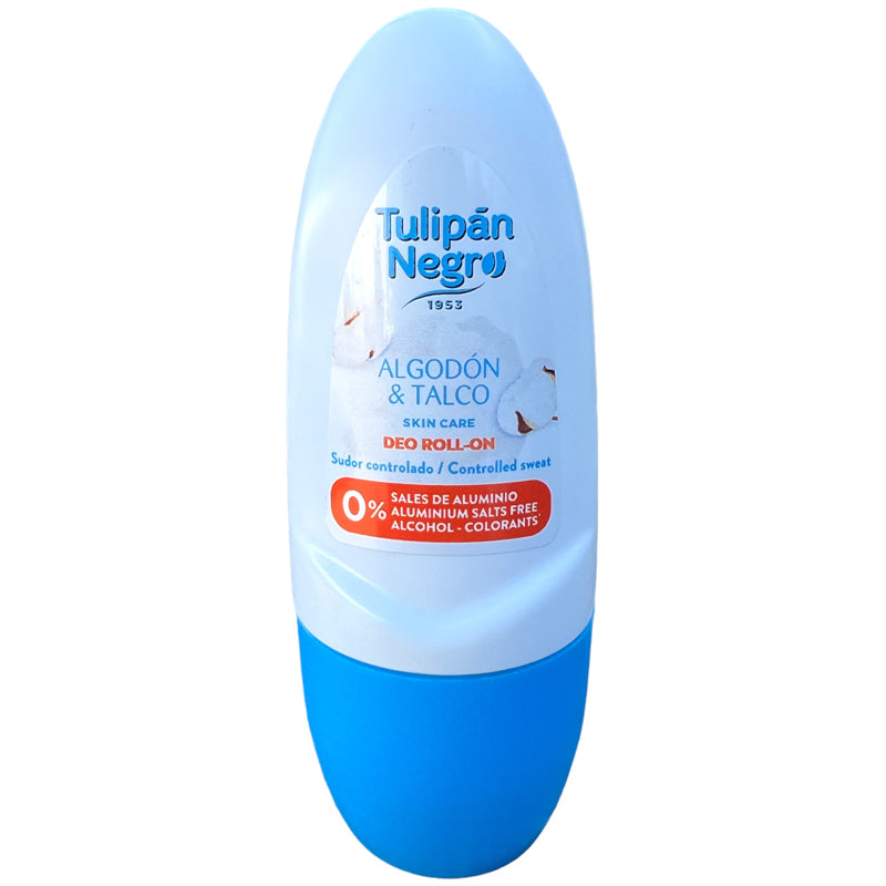 Tulipan Negro Roll On Deodorant 50ml Algodon & Talco