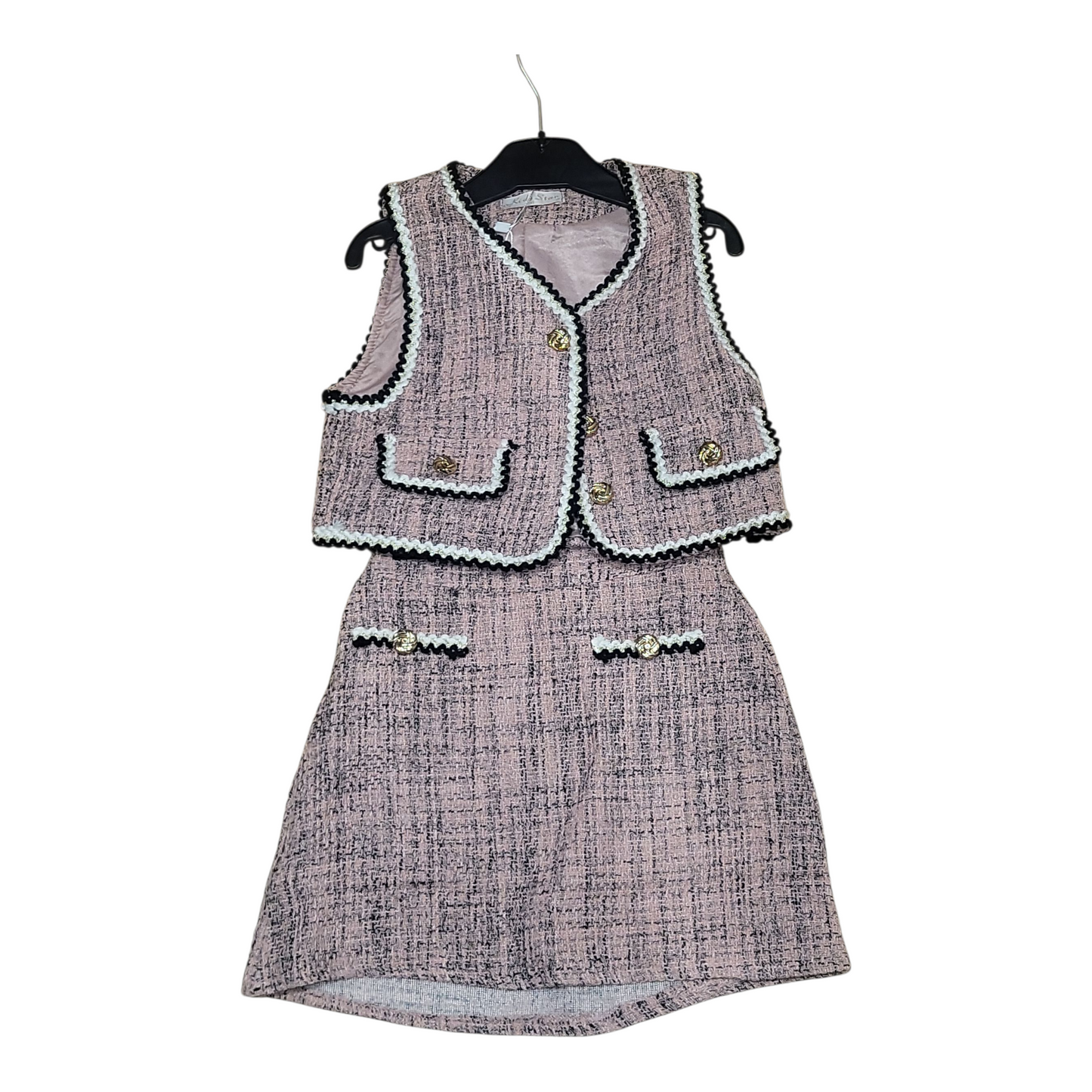Girls waist coat and skirt set