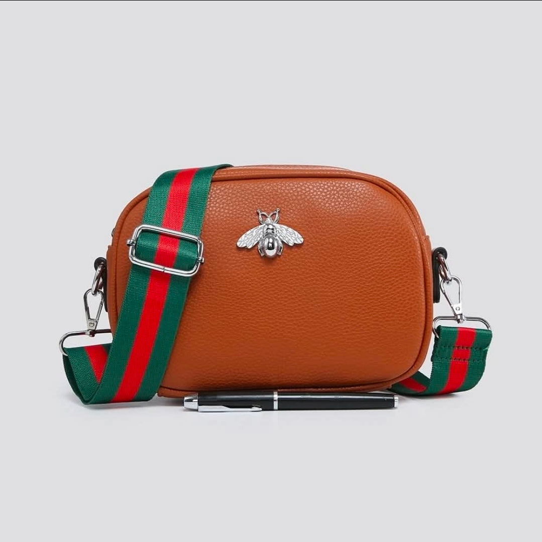 Women's Rectangle Bee Bag With Long Strap