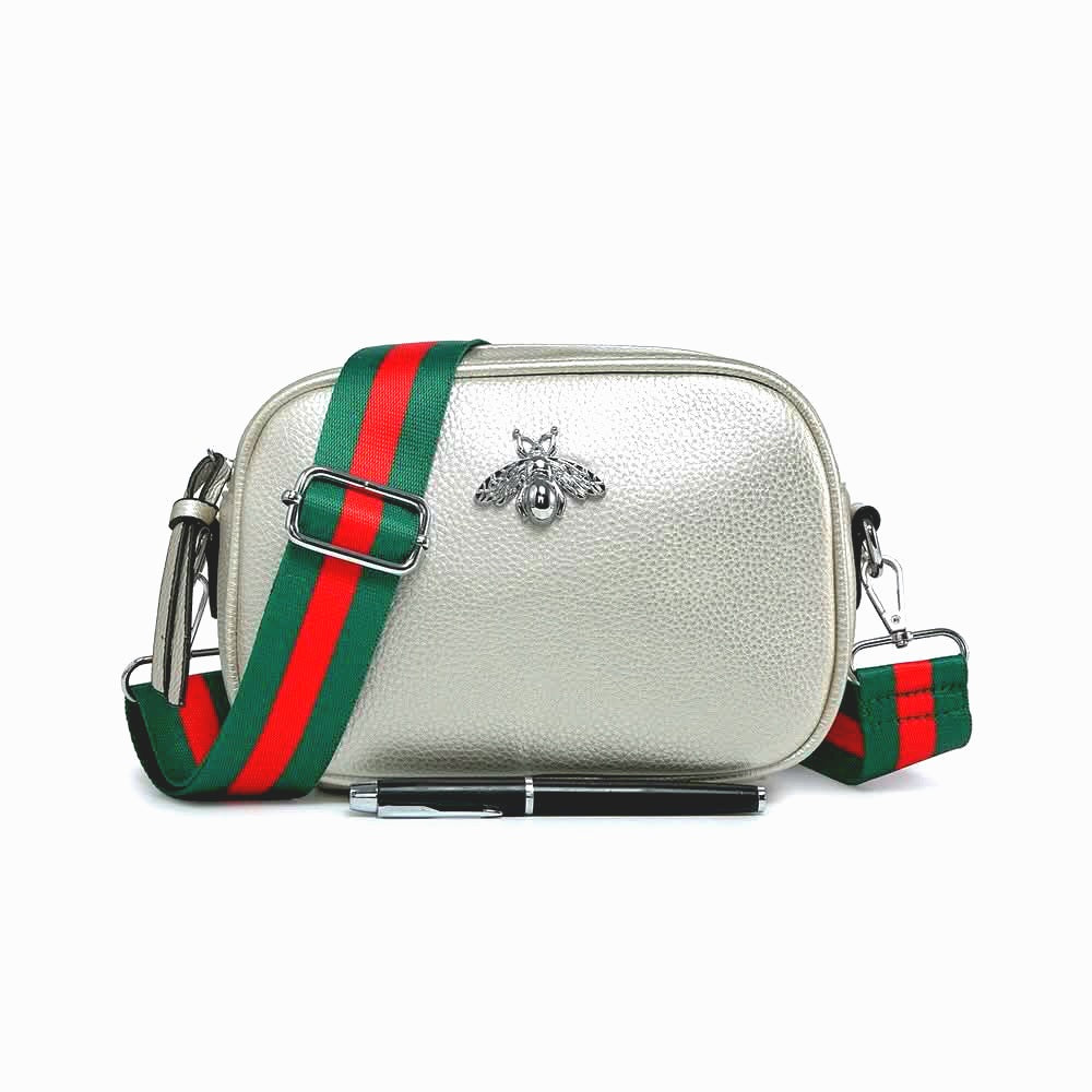 Women's Rectangle Bee Bag With Long Strap