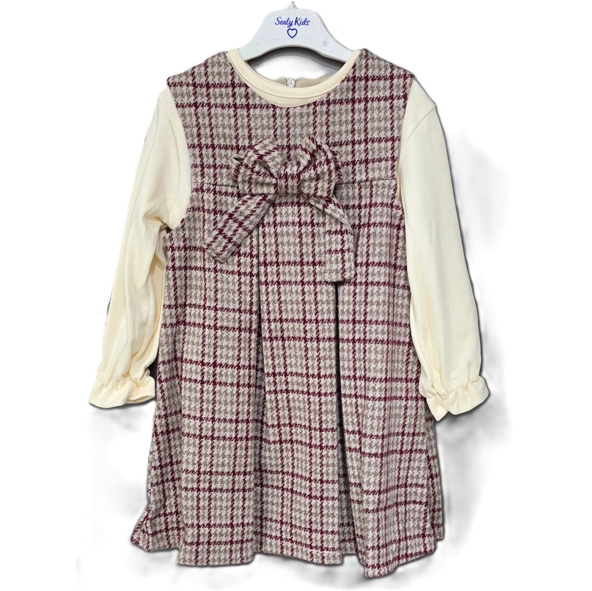 Girls Fully Lined Coat, Sleeveless Dress & Long Sleeve Top Set- Ages 1 to 4 Years