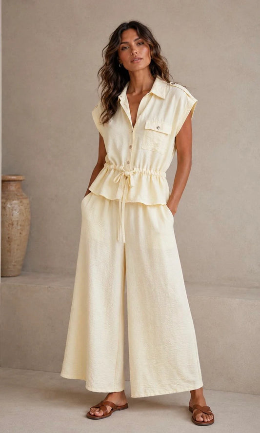 Women's Zara Drawstring Waist Co-ord One size 8-16 Uk