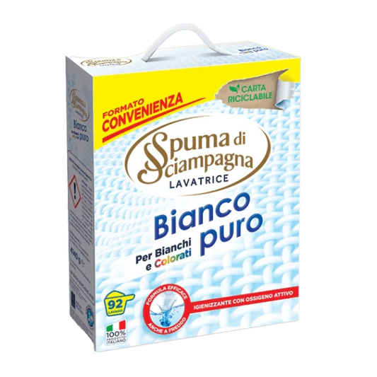 SPUMA DI SCIAMPAGNA LAUNDRY DETERGENT POWDER WHITE PURE 4 KG