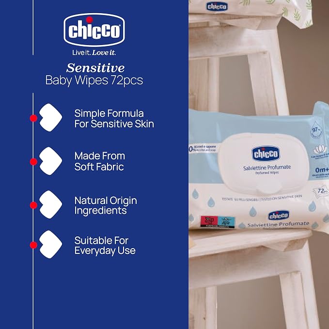 Chicco Perfumed Wipes 72 Pcs