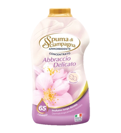 SPUMA DI SCIAMPAGNA SOFTENER CONCENTRATED PINK ABBRACCIO DELICATO 65 WASHES 1.3 LT